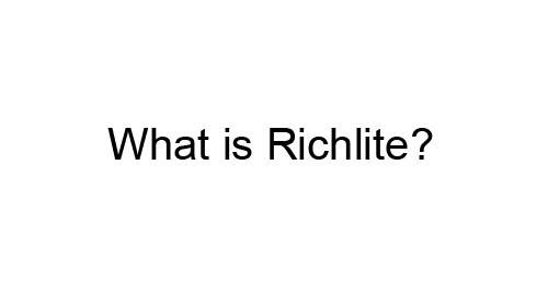 Richlite Makeup
